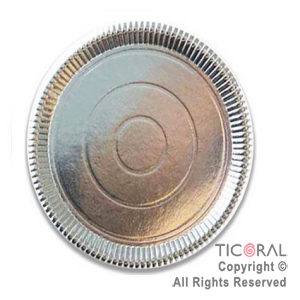 PLATO LAMINADO PLATA N.25 25CM x 10